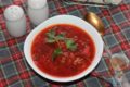 постный вегетарианский борщ с чечевицей