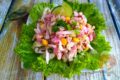 Вегетарианский крабовый салат без крабовых палочек