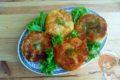 Картофельные биточки с сыром и грибами