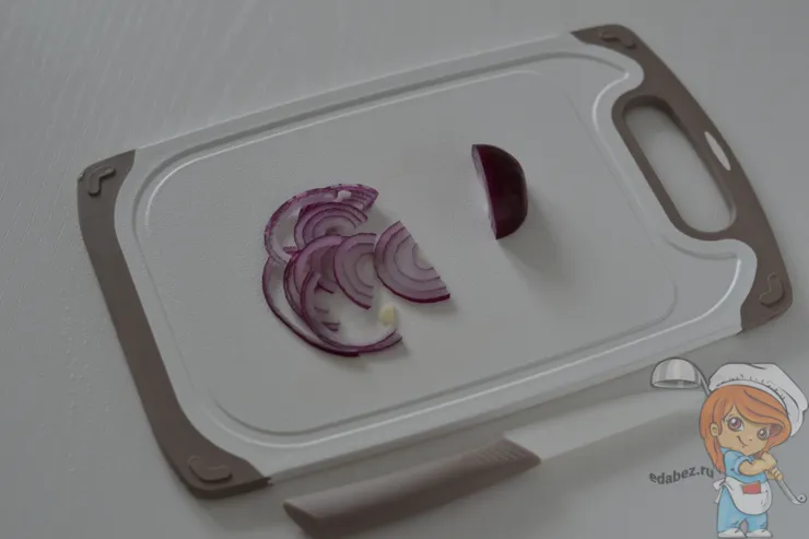 Лук полукольцами Лук полукольцами