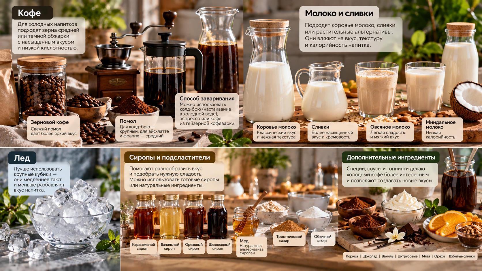 Рецепты холодного кофе: как приготовить освежающие напитки дома
